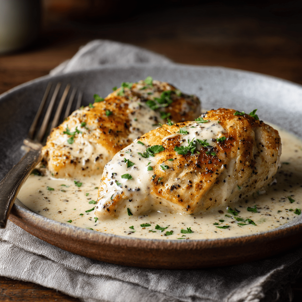 Creamy Garlic Chicken Recipe - Recipe Image