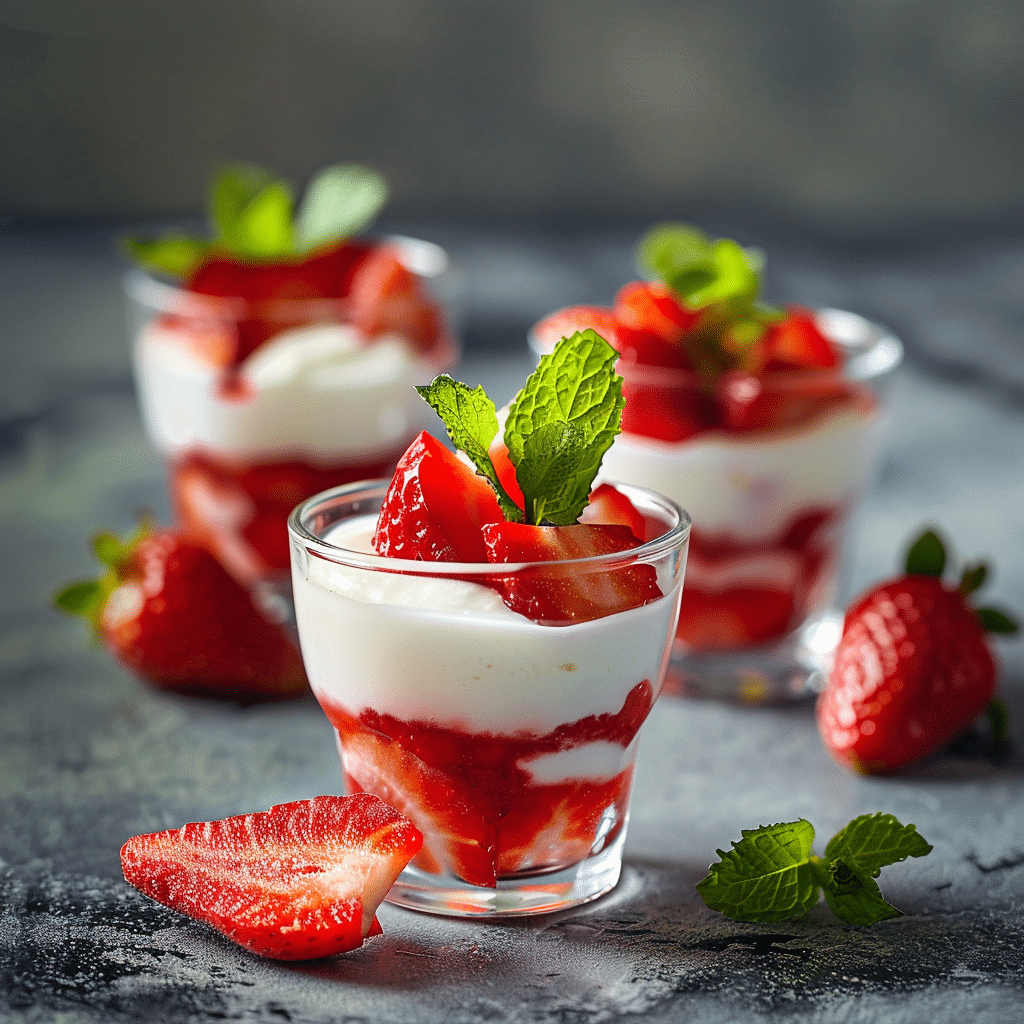 Strawberry Yogurt Cups Recipe - Recipe Image