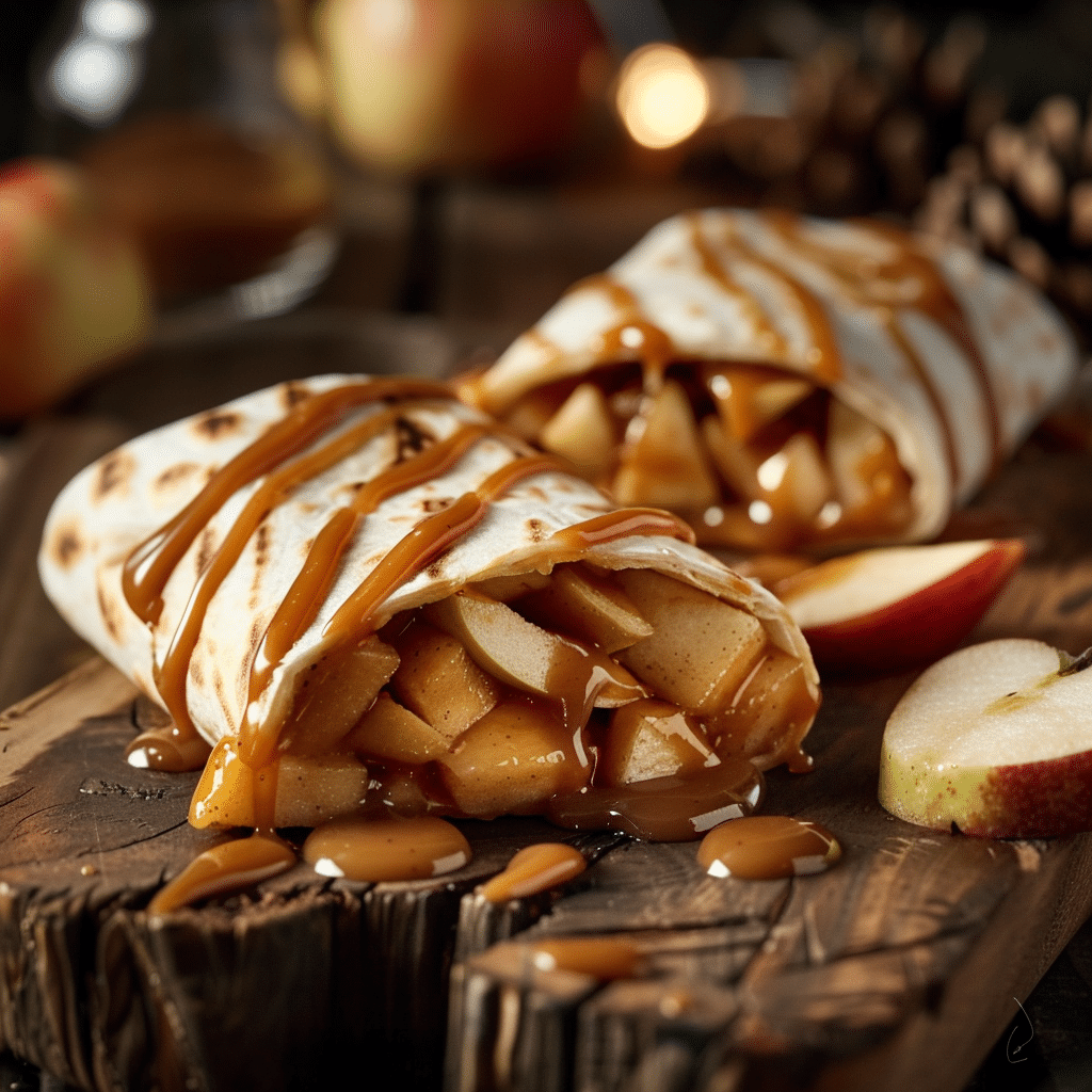 Caramel Apple Wrap Recipe - Recipe Image