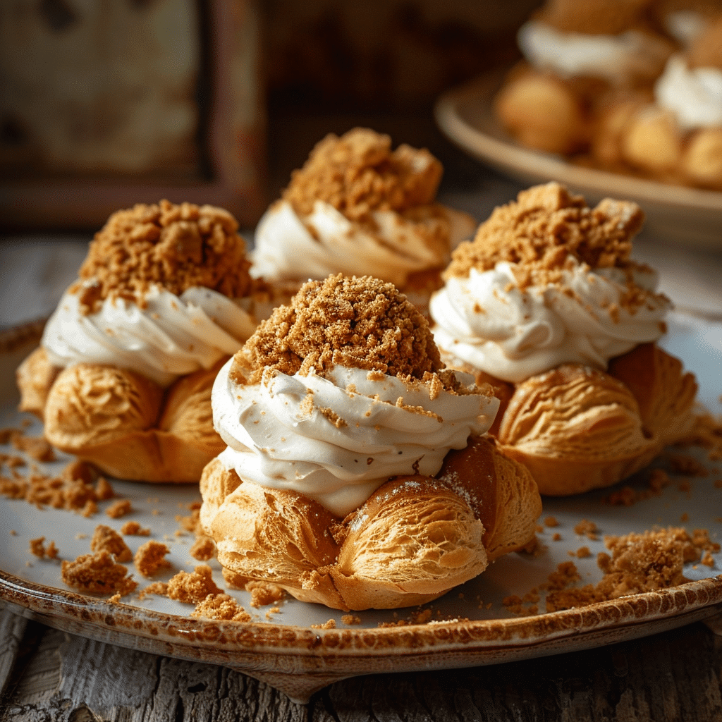 Lotus Biscoff Cream Puffs Recipe - Recipe Image