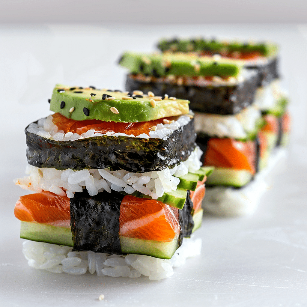 Mini Sushi Sandwiches Recipe - Recipe Image