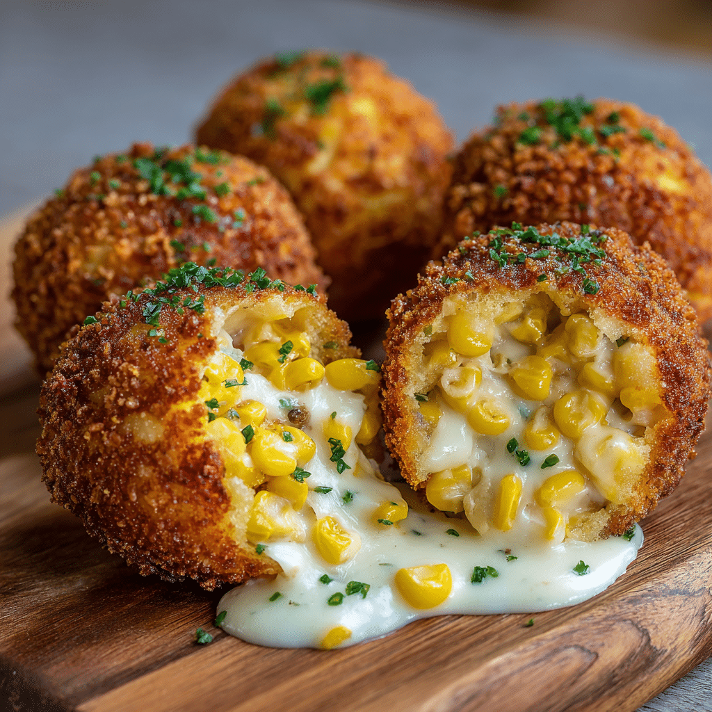Creamy Corn Cheese Bombs Recipe - Recipe Image