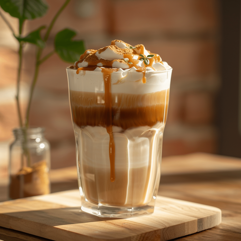 Iced Caramel Coffee Latte: Luxurious Energy Recipe - Recipe Image