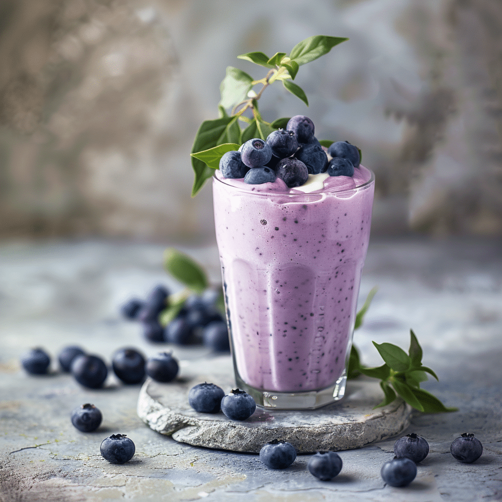 Blueberry Yogurt Smoothie: Antioxidant Boost Recipe - Recipe Image