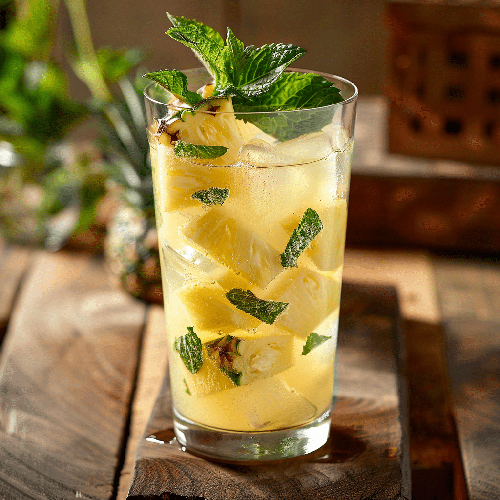 Pineapple Mint Cooler: Fresh & Refreshing Drink Recipe