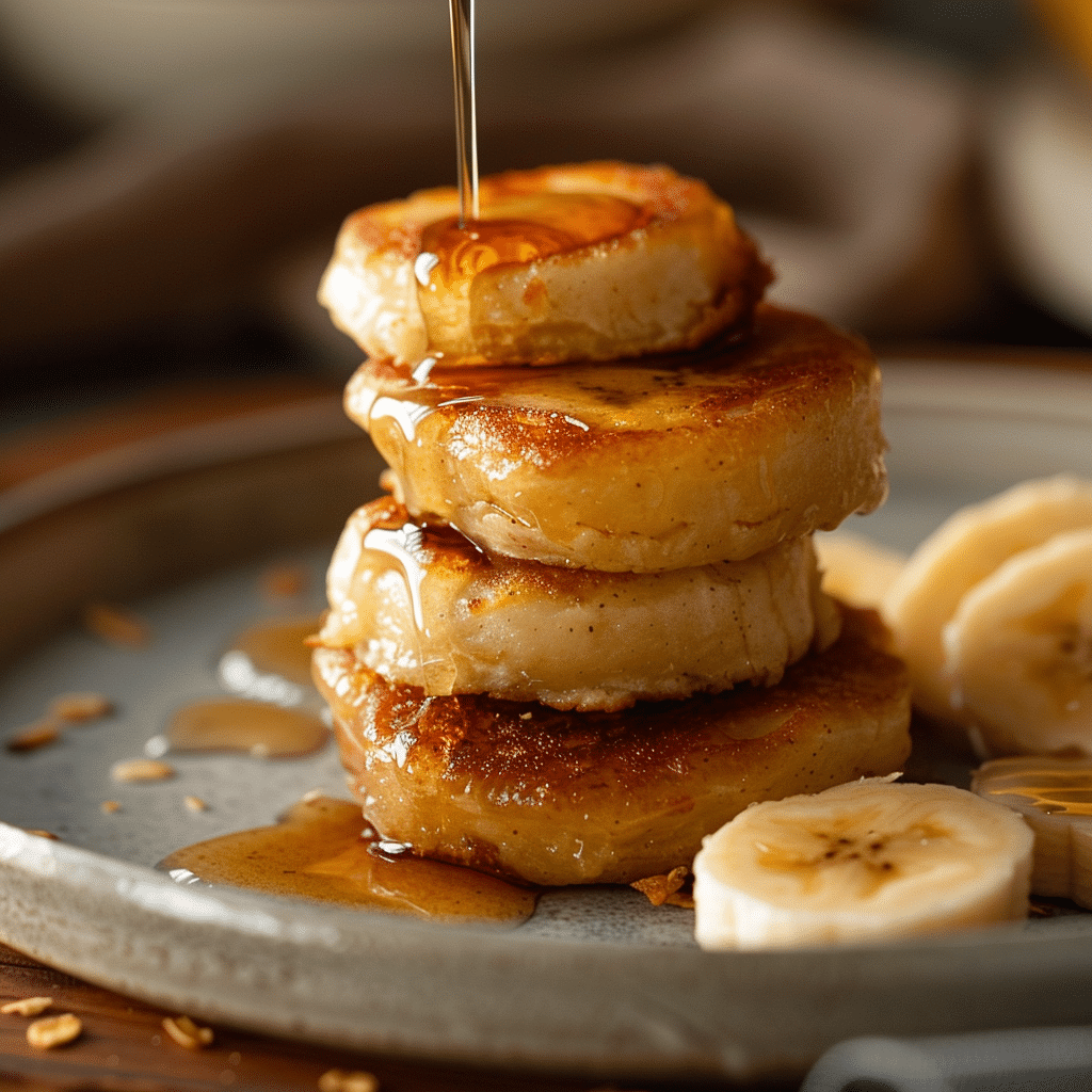 Soft Banana Pancake Bites 🍌 Recipe - Recipe Image