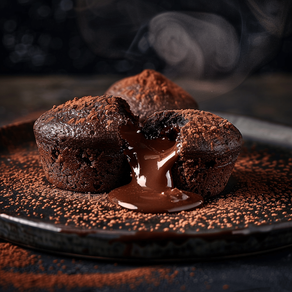 Dreamy Chocolate Lava Muffins 🍫 - Recipe Image