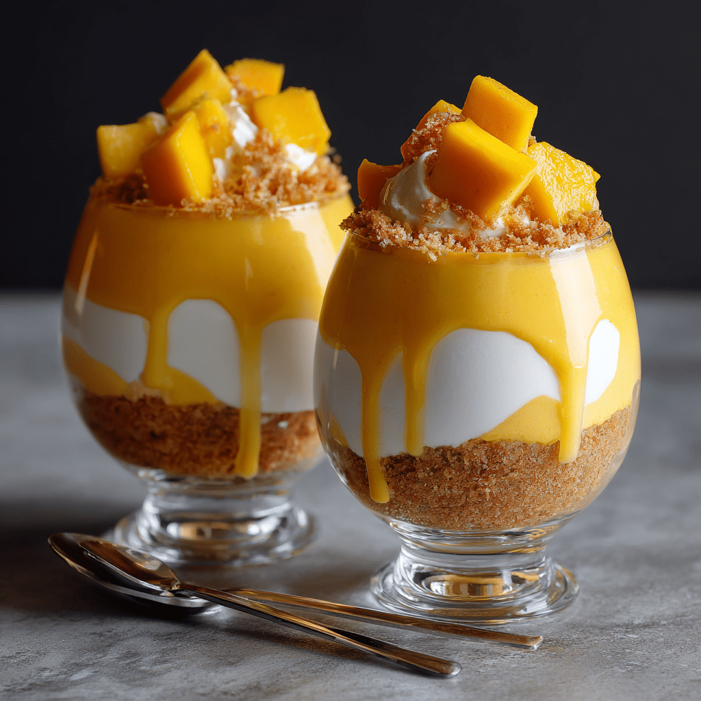Mango Coconut Dessert Cups 🥭 - Recipe Image