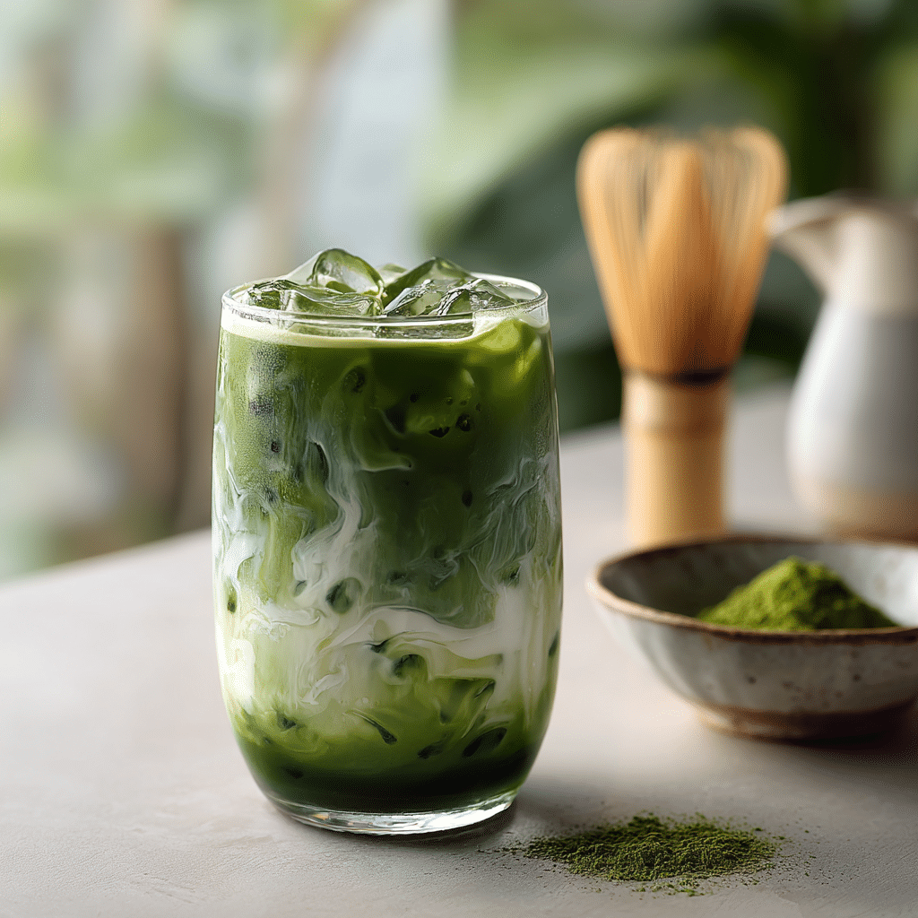 Iced Matcha Latte - Recipe Image