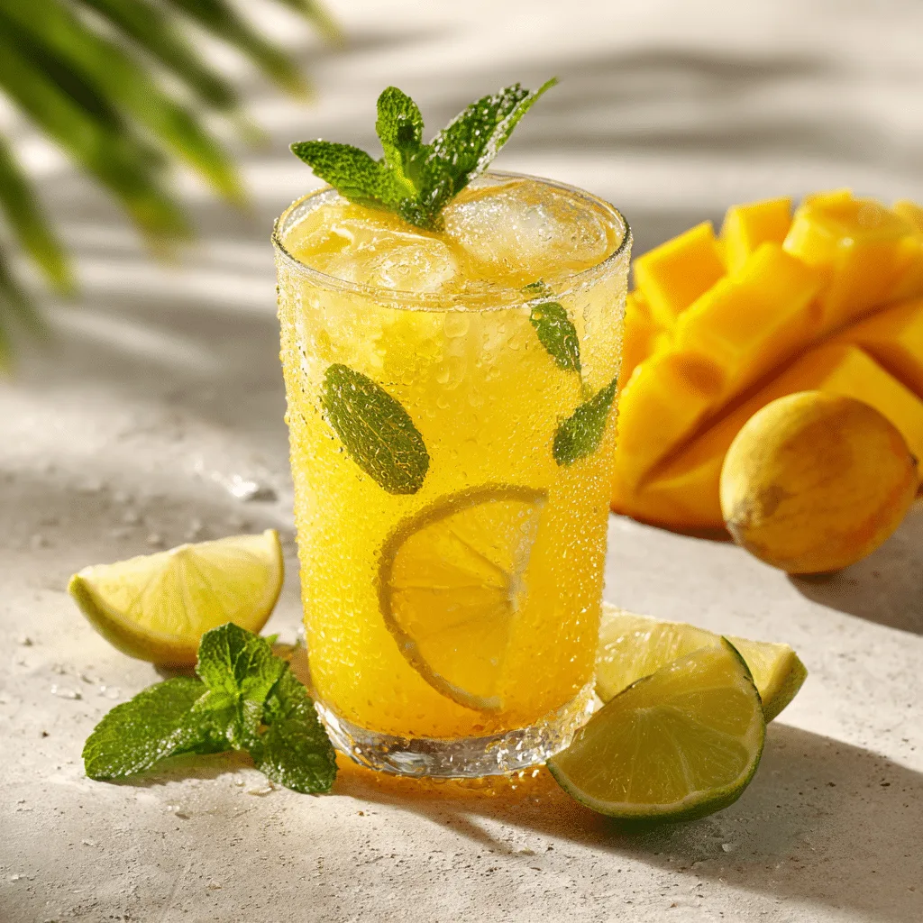 Mango Lemonade Recipe - Recipe Image