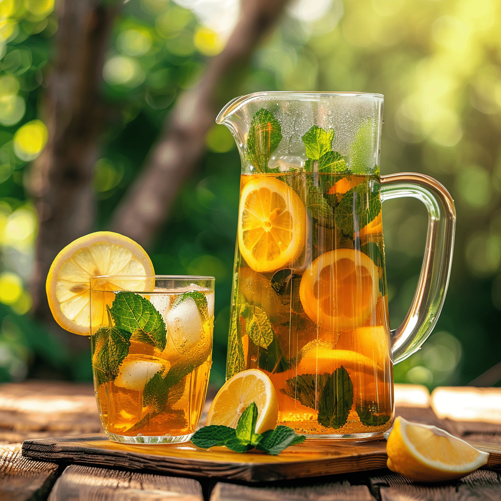 Lemon Mint Iced Tea Recipe - Recipe Image