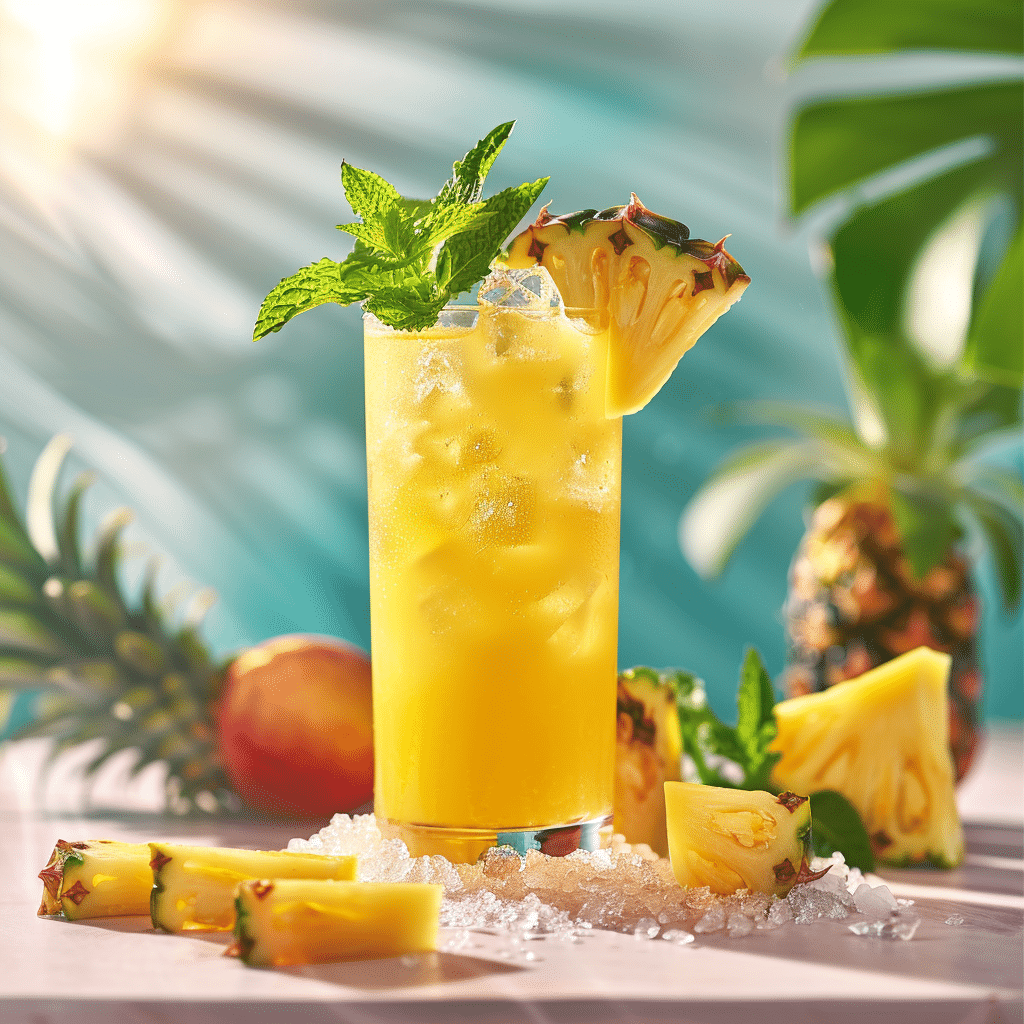 Tropical Pineapple Mocktail Recipe - Recipe Image