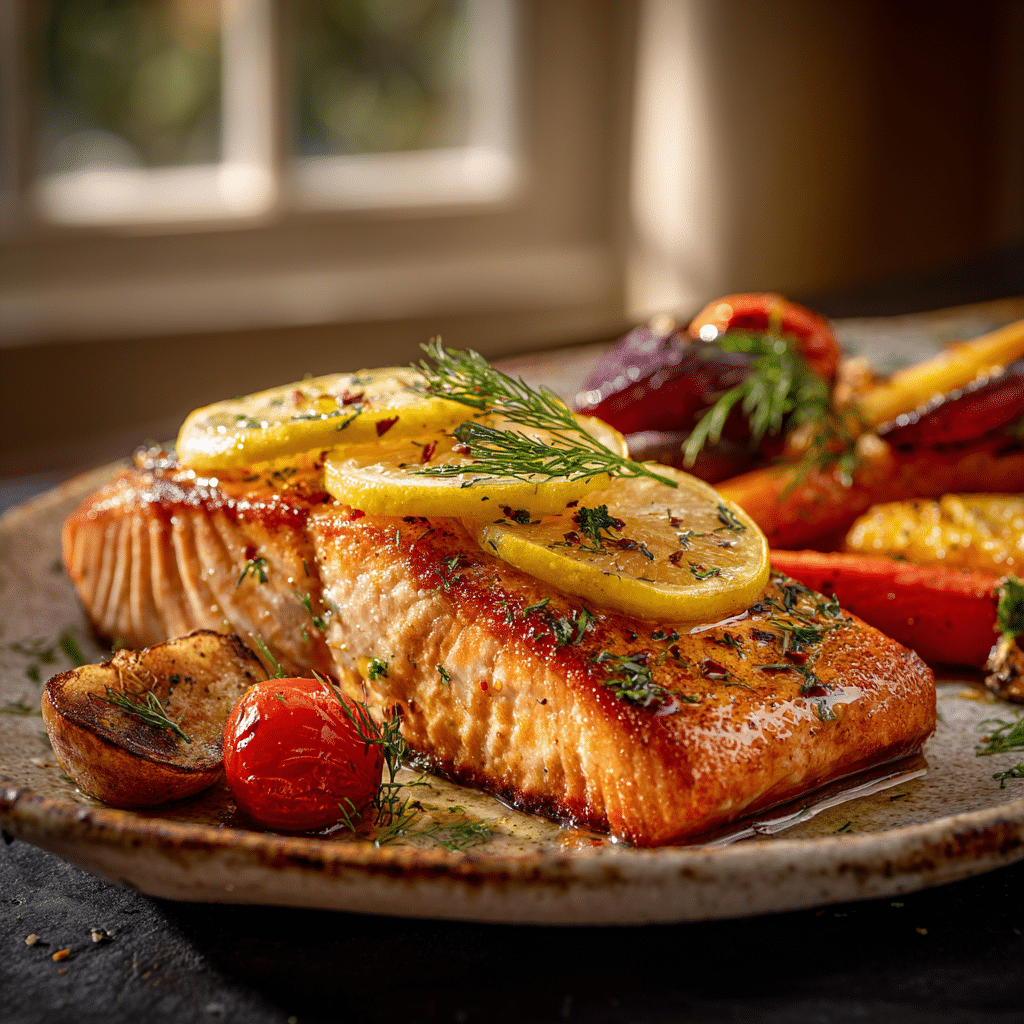 Lemon Butter Salmon Recipe - Recipe Image