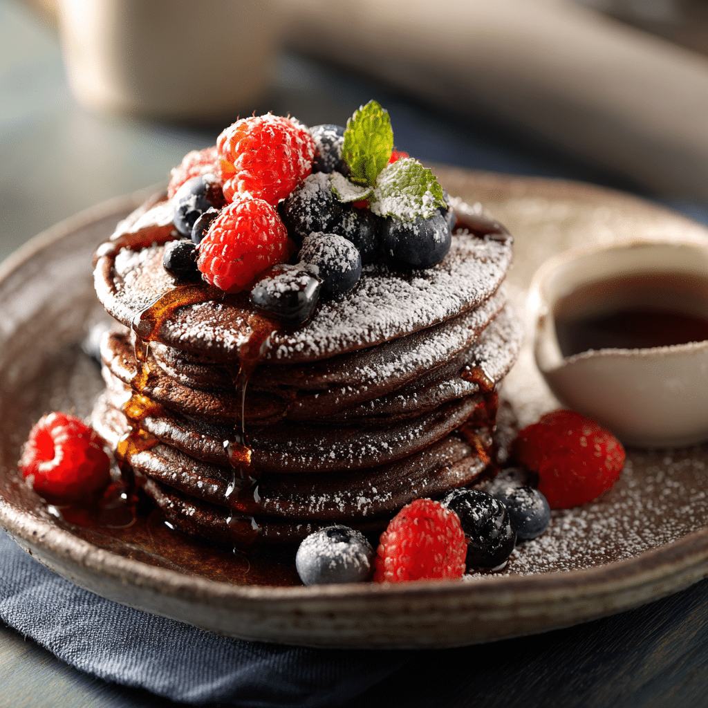Mini Chocolate Pancakes Recipe - Recipe Image