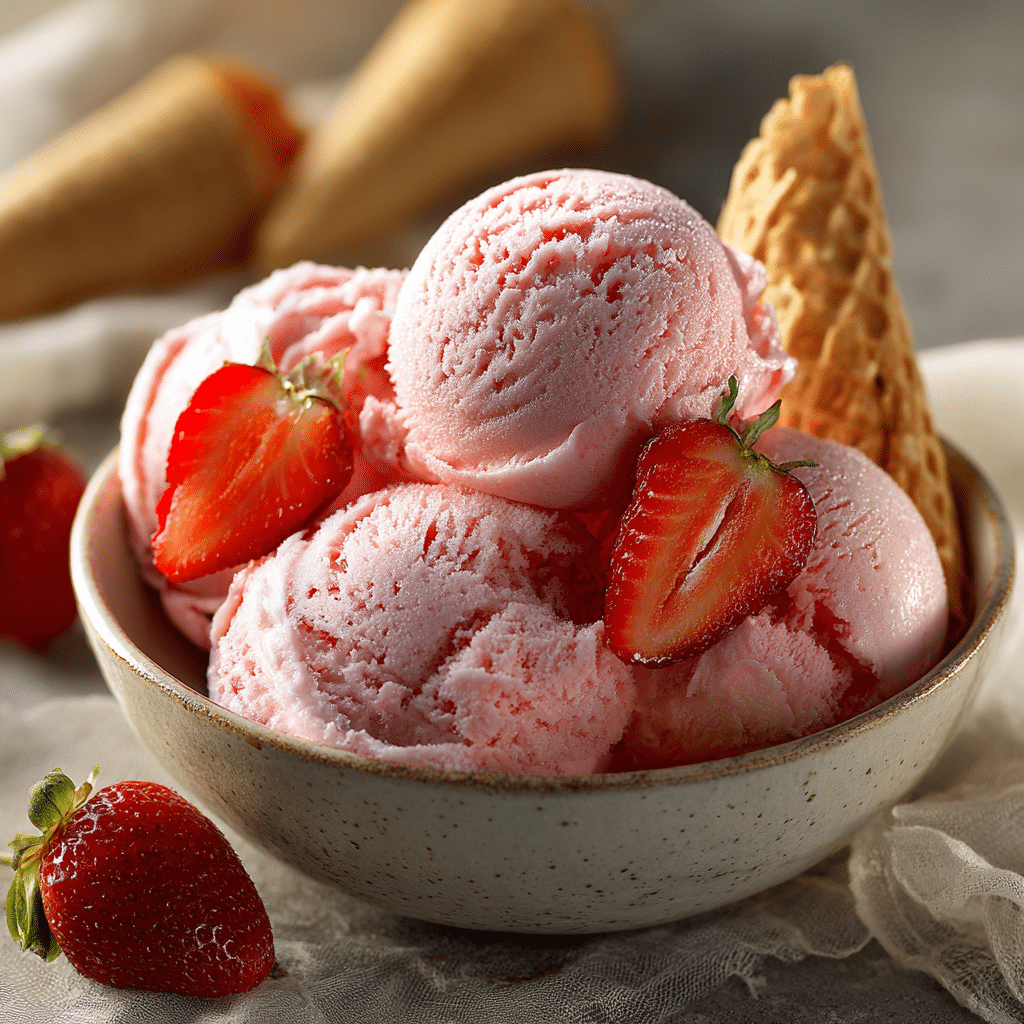 Strawberry Ice Cream Recipe - Recipe Image