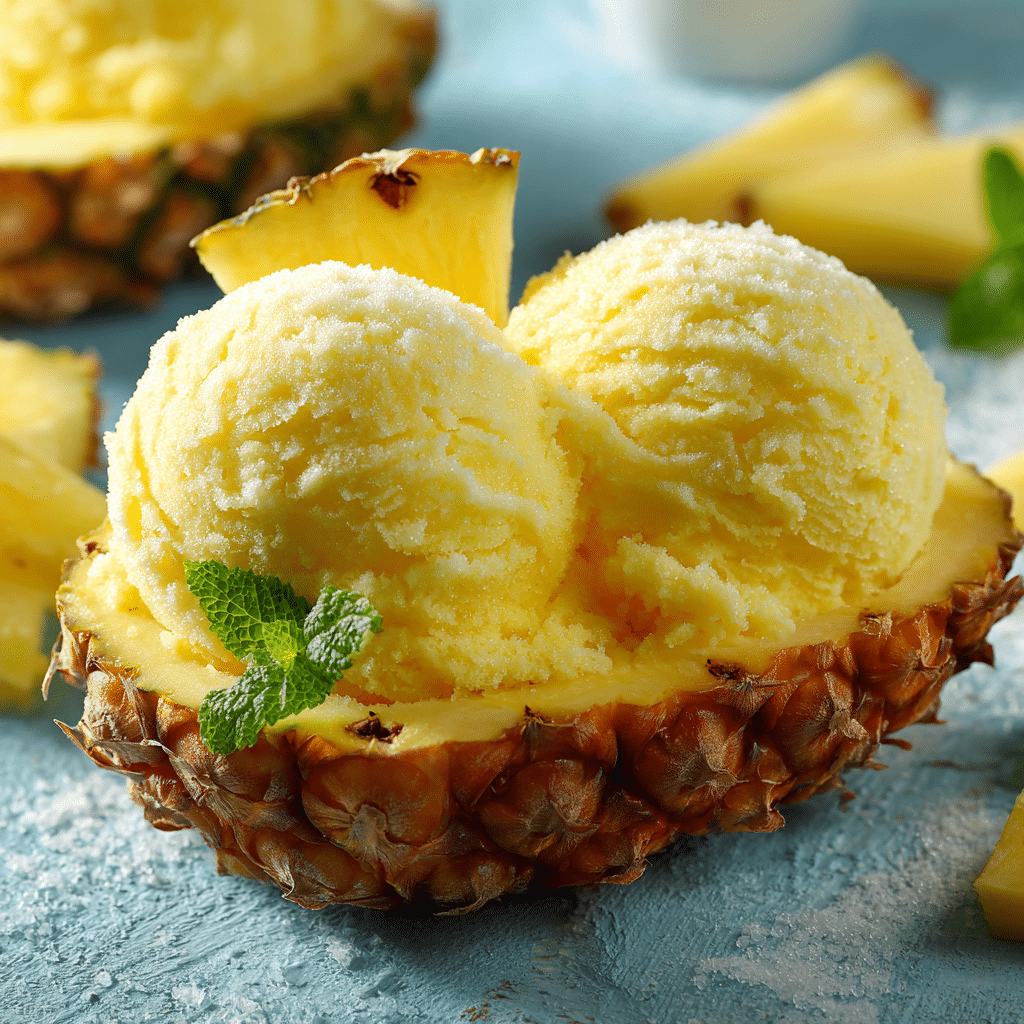 Pineapple Sorbet Recipe - Recipe Image