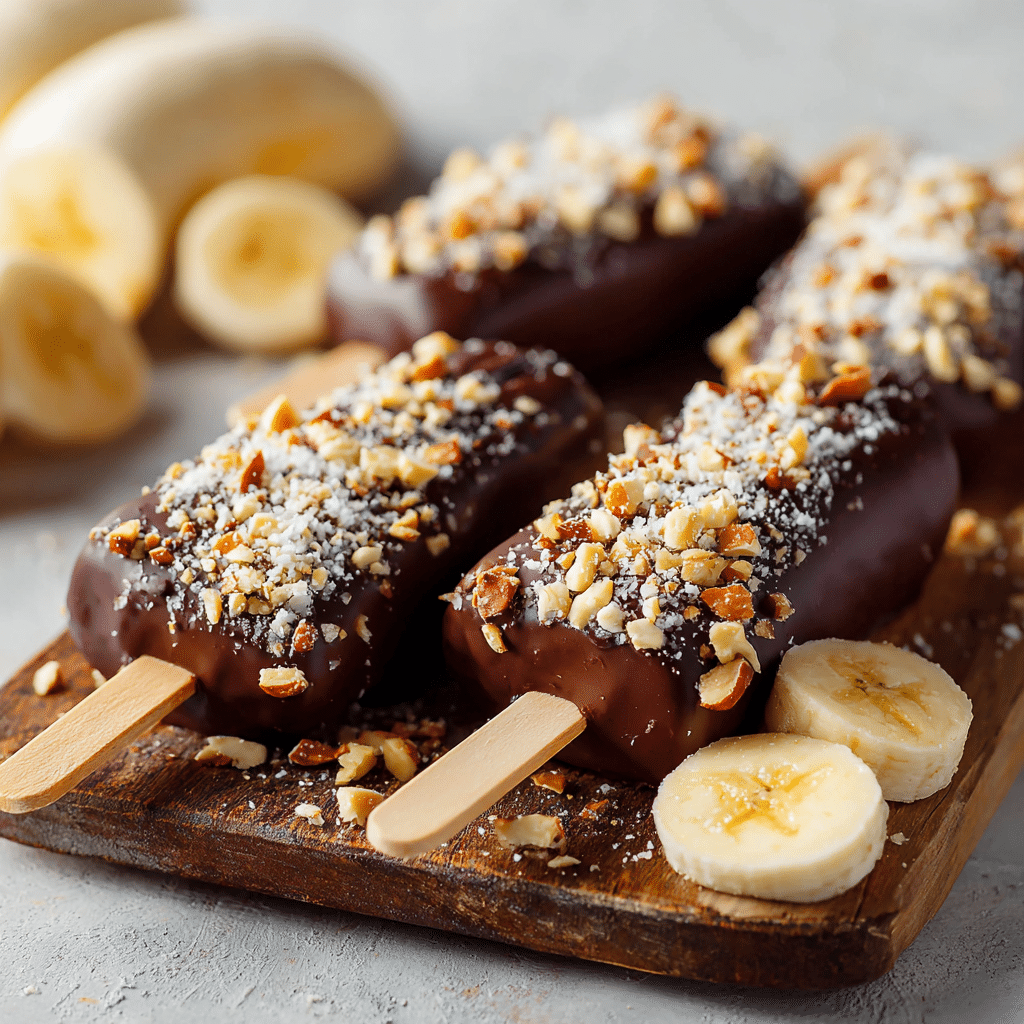 Chocolate Banana Popsicles Recipe - Recipe Image