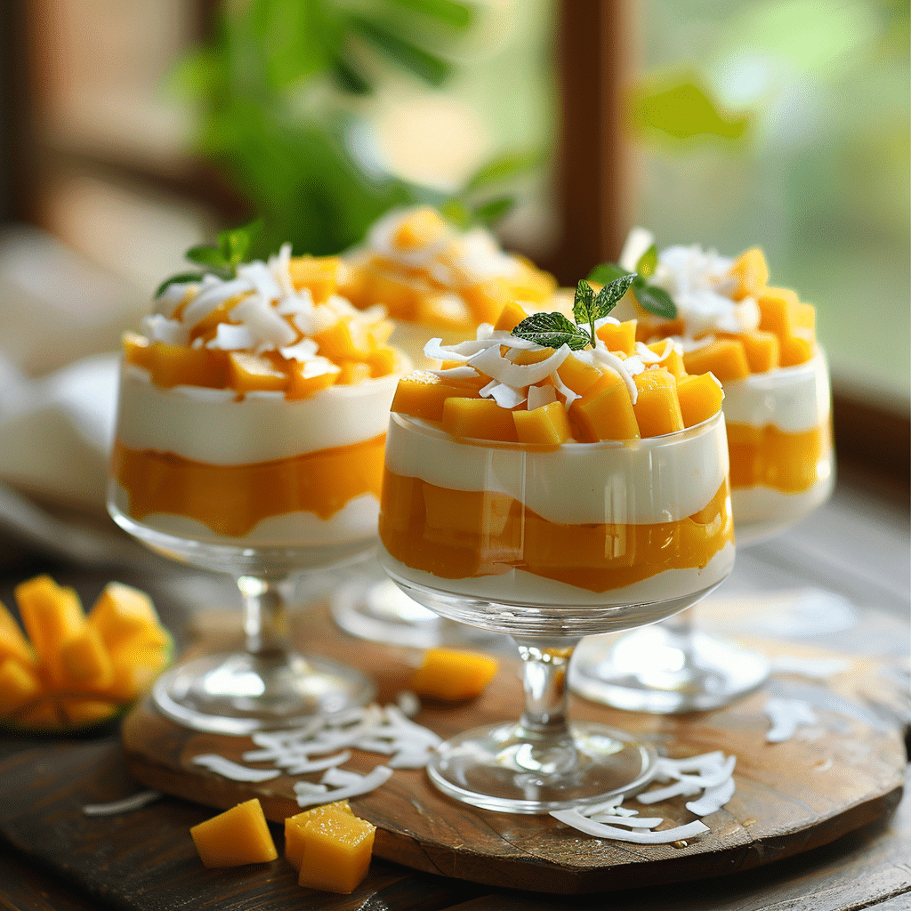 Mango Coconut Dessert Recipe - Recipe Image