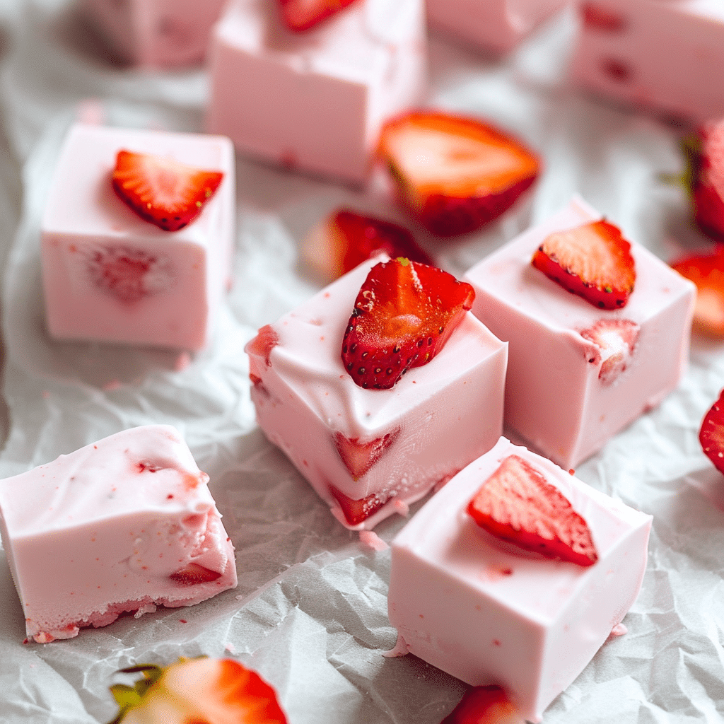 Strawberry Yogurt Bites Recipe - Recipe Image