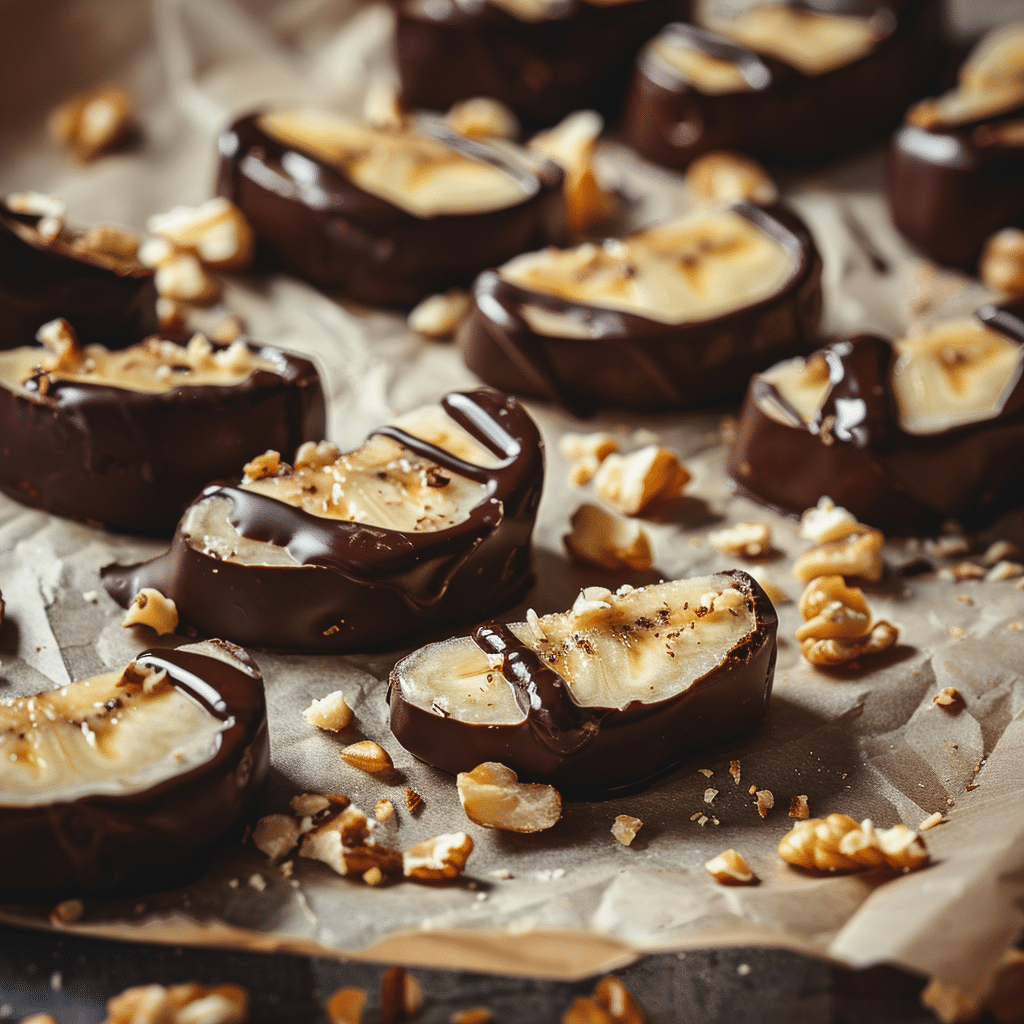 Chocolate Dipped Banana Bites Recipe - Recipe Image