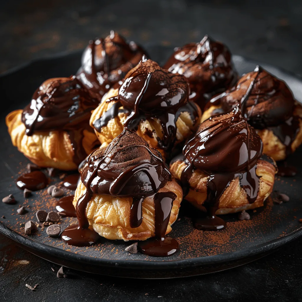 Dark Chocolate Espresso Profiteroles Recipe