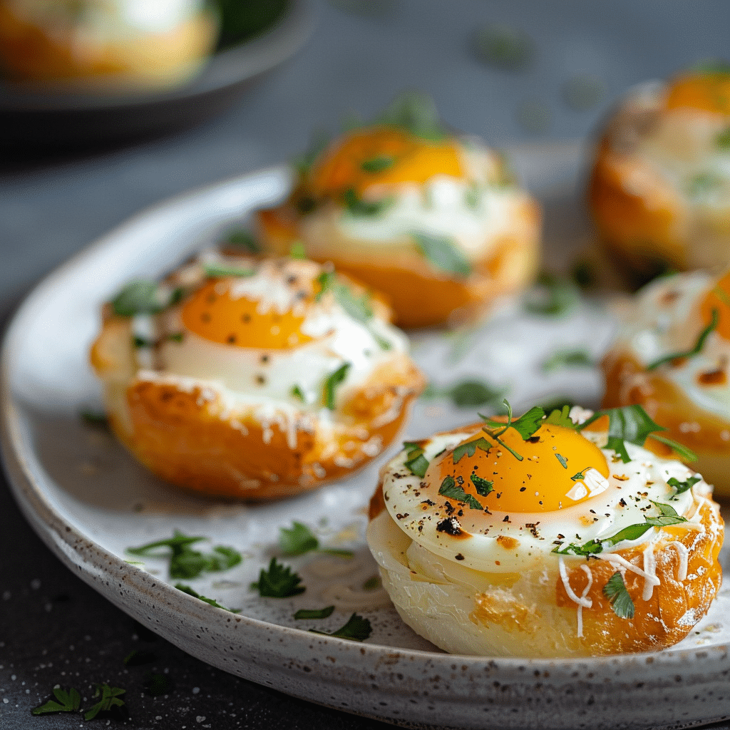 Cheesy Egg Clouds Recipe - Recipe Image