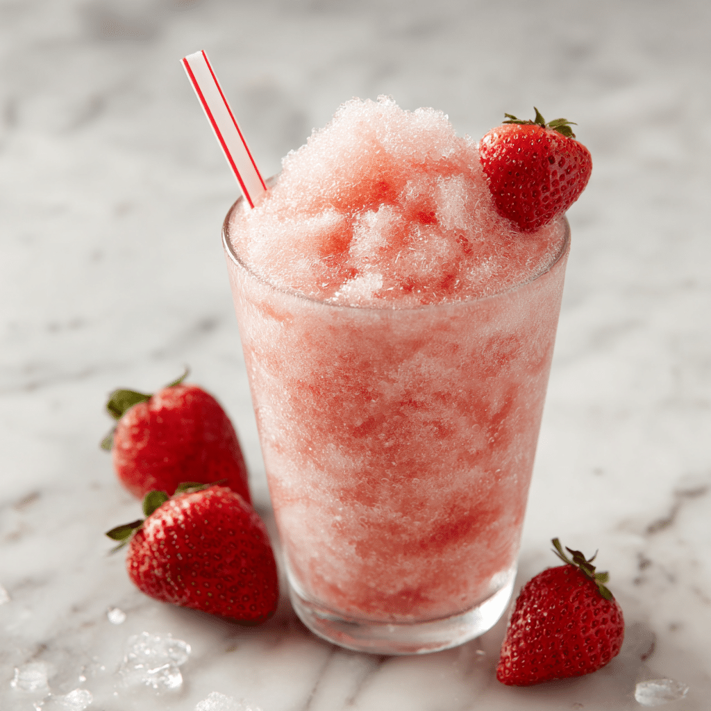 Strawberry Milk Ice Slush Recipe