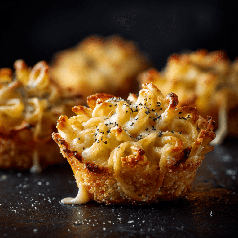Cheesy Pasta Crunch Cups Recipe