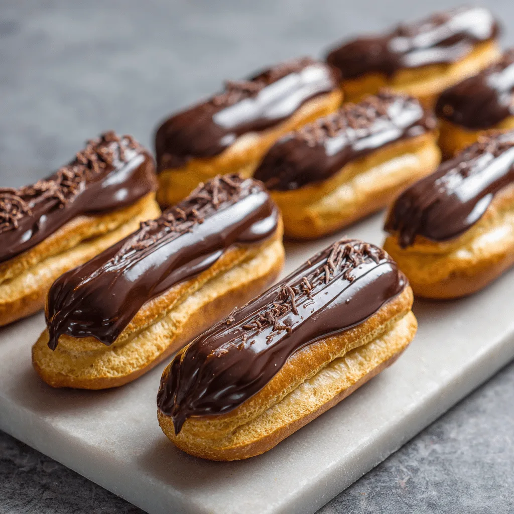 Éclairs au Chocolat Recipe - Recipe Image