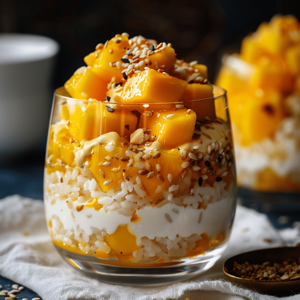 Mango Sticky Rice Parfait 🥭 Recipe - Recipe Image