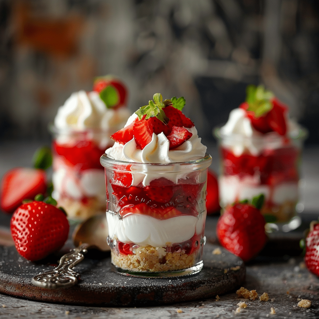 Strawberry Cheesecake Cups 🍓 - Recipe Image
