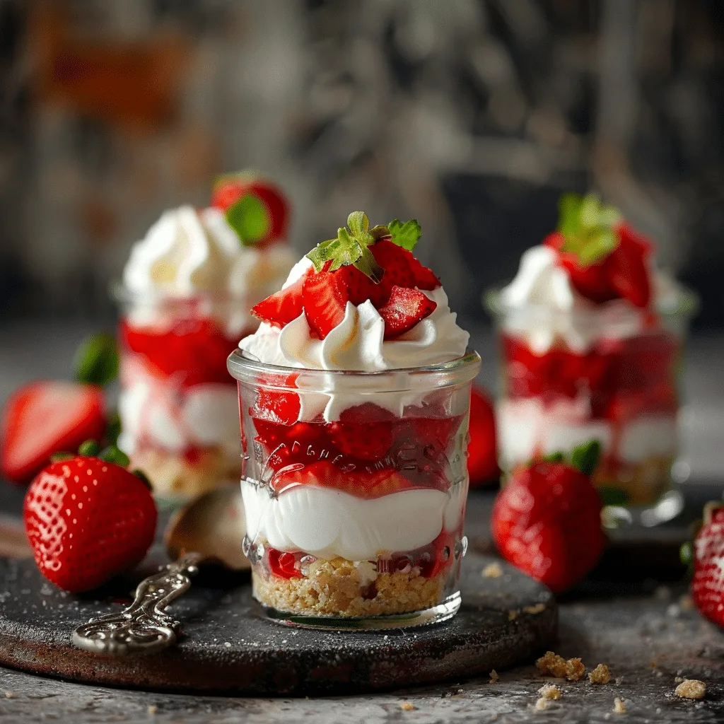 Strawberry Cheesecake Cups 🍓 - Recipe Image