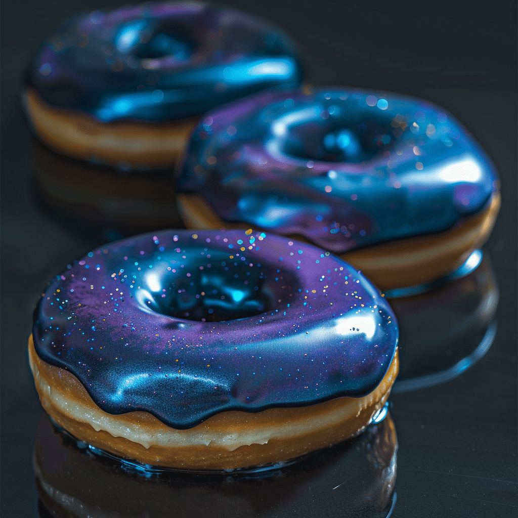 Galaxy Mirror Glaze Donuts 🌌 Recipe - Recipe Image