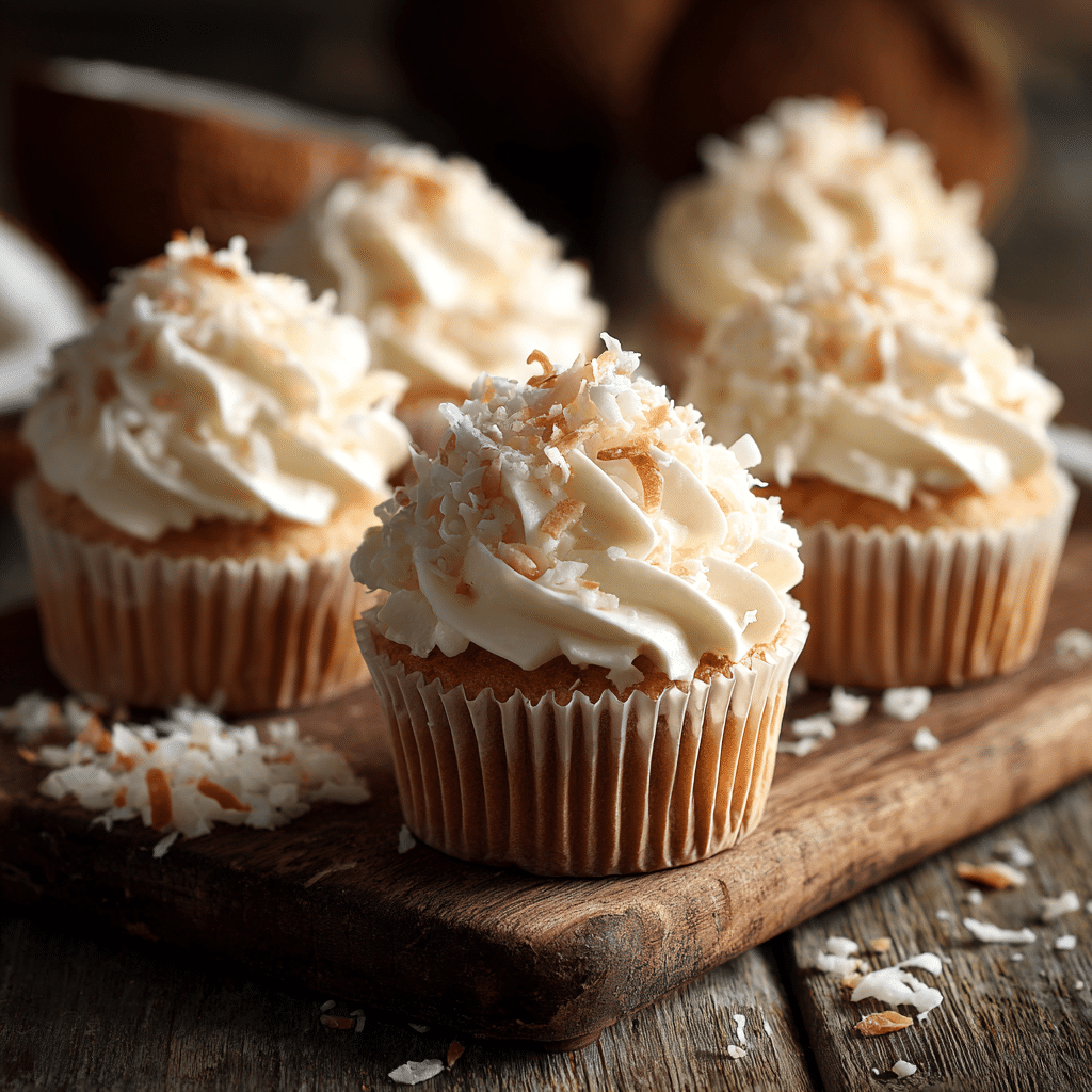 Coconut Cupcakes Recipe - Recipe Image