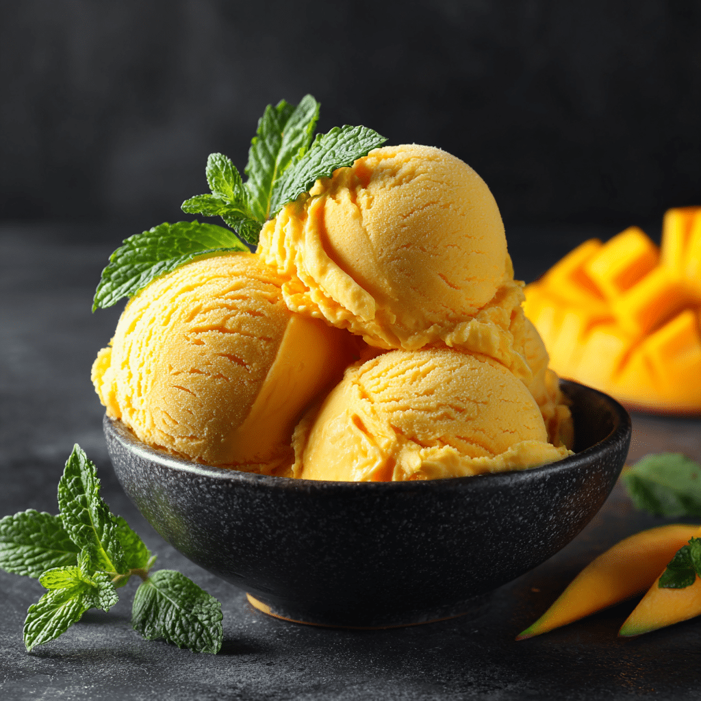 Mango Ice Cream Recipe - Recipe Image