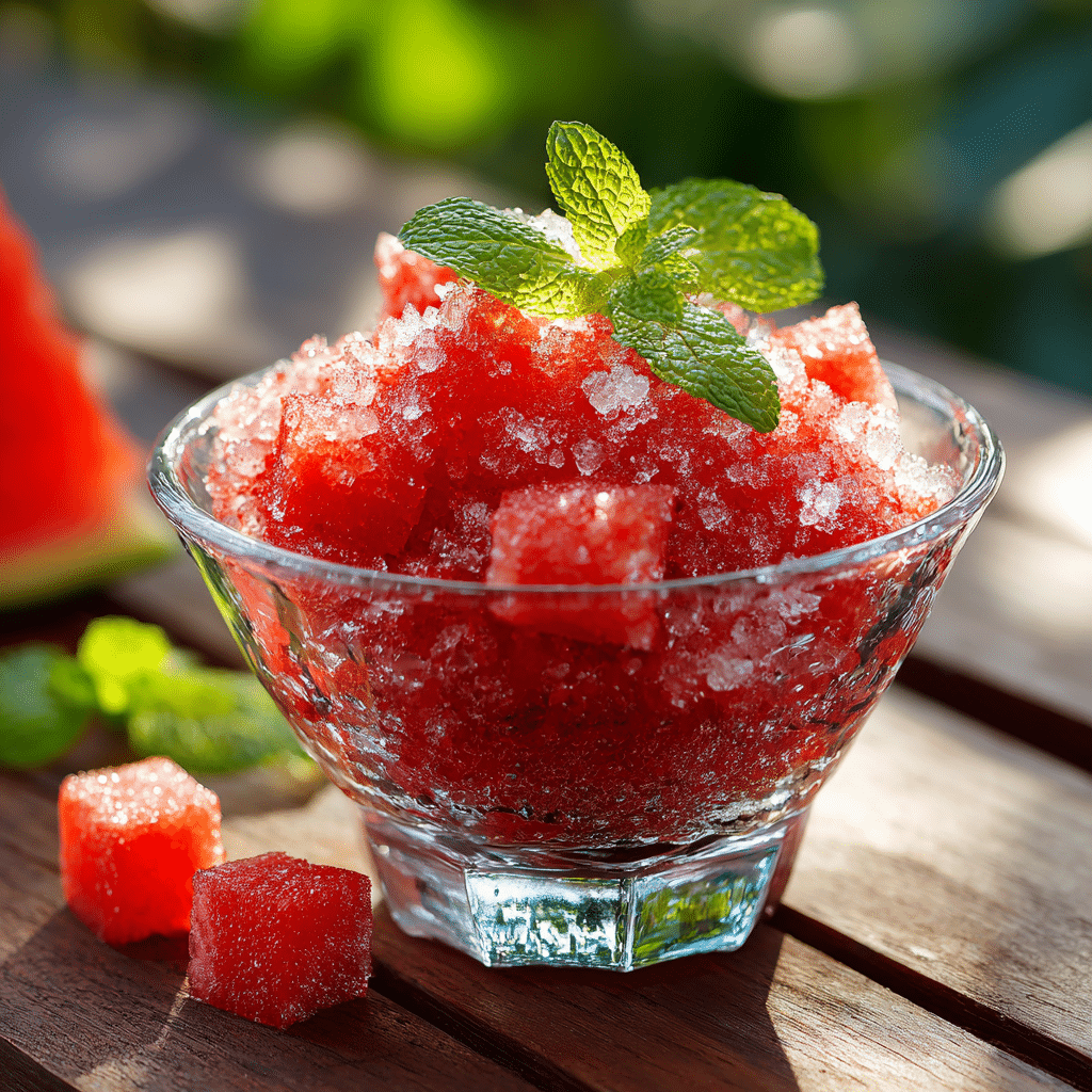 Watermelon Granita Recipe - Recipe Image