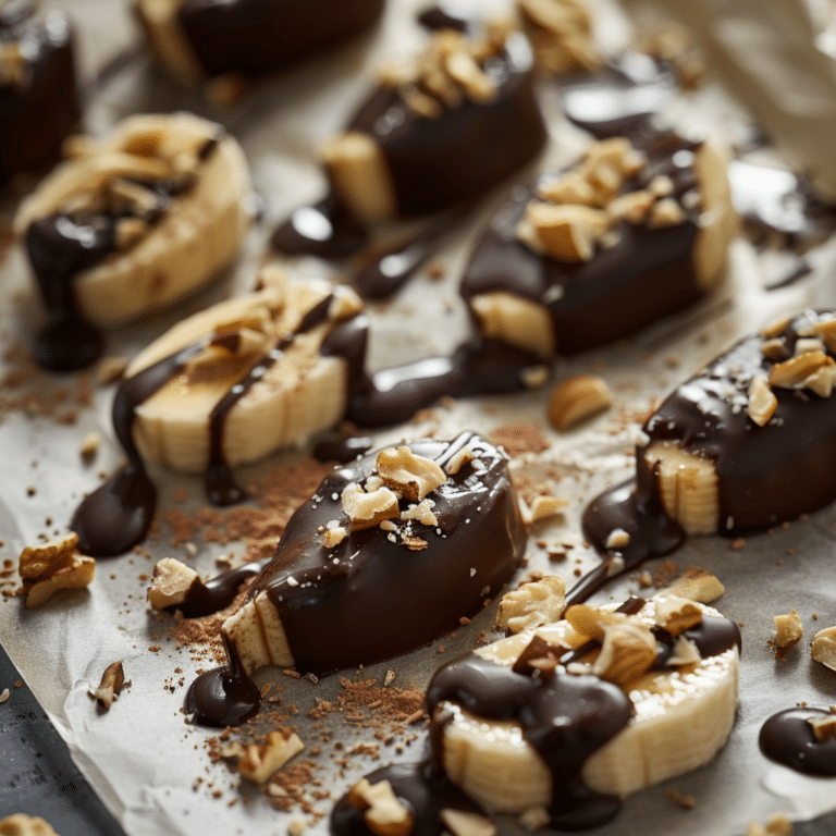 Chocolate Dipped Banana Bites Recipe