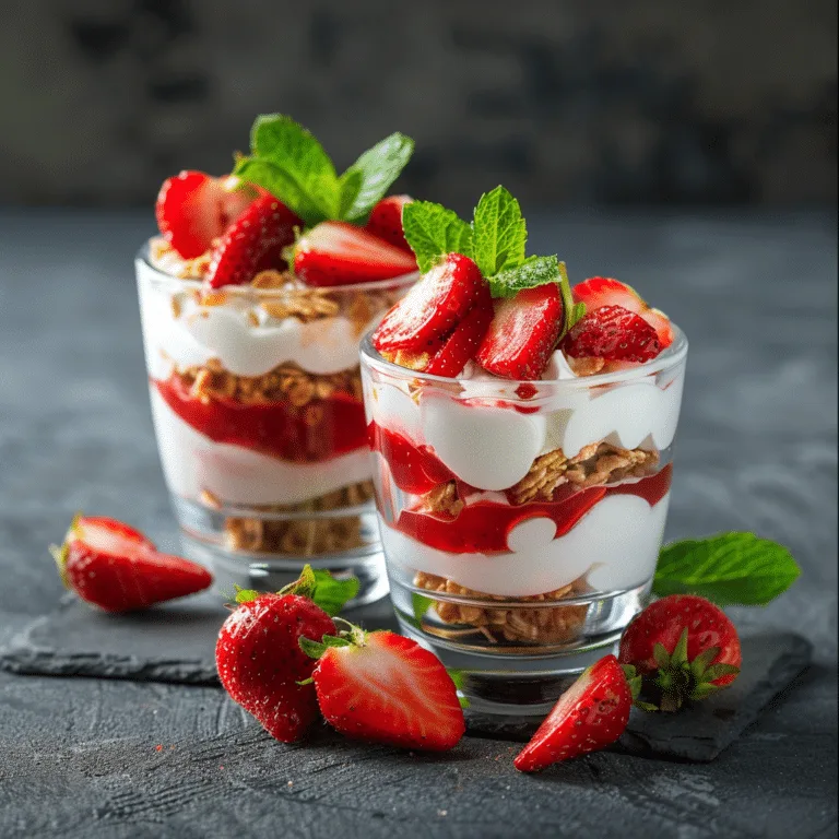 Strawberry Yogurt Cups Recipe