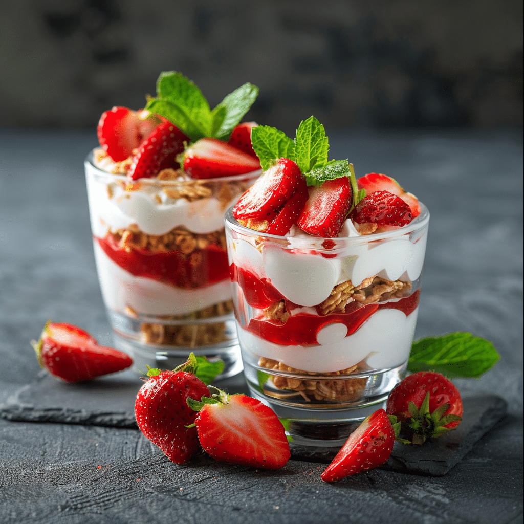 Strawberry Yogurt Cups Recipe