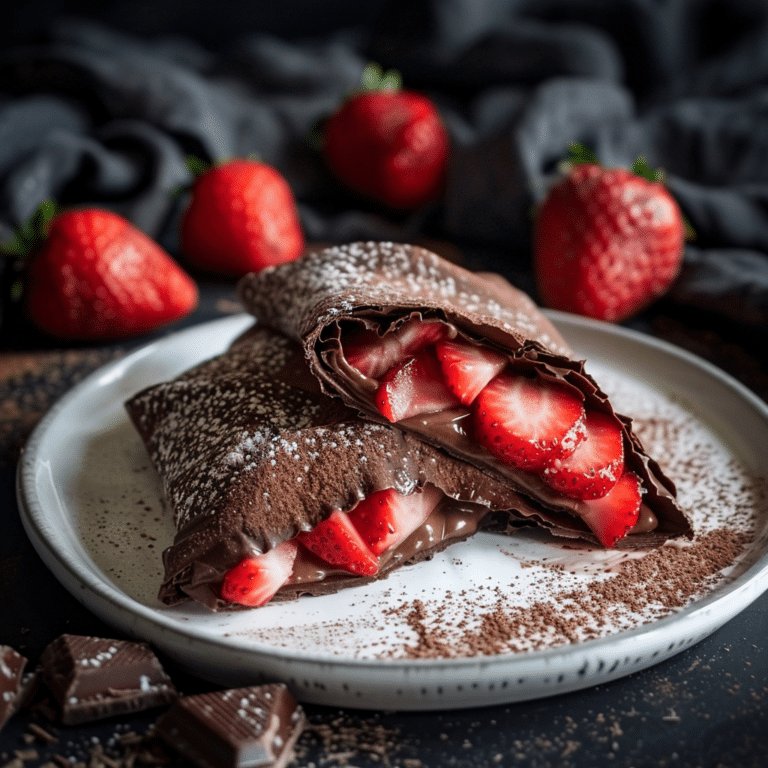 Chocolate Strawberry Wrap