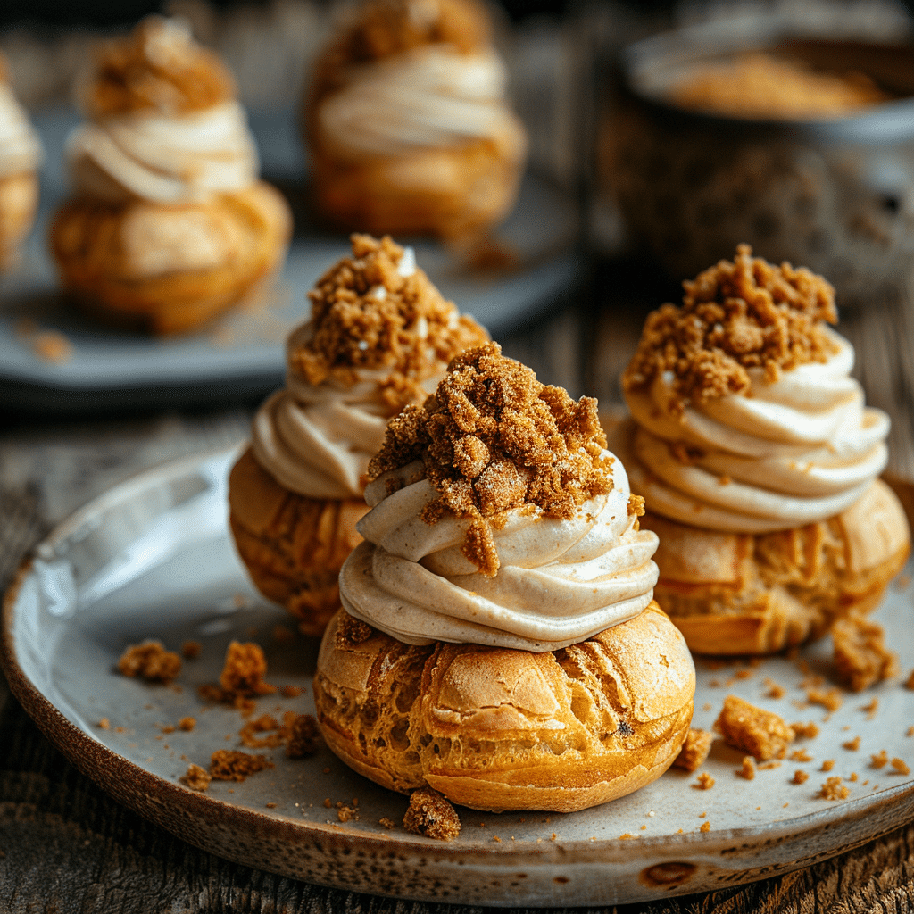 Lotus Biscoff Cream Puffs Recipe