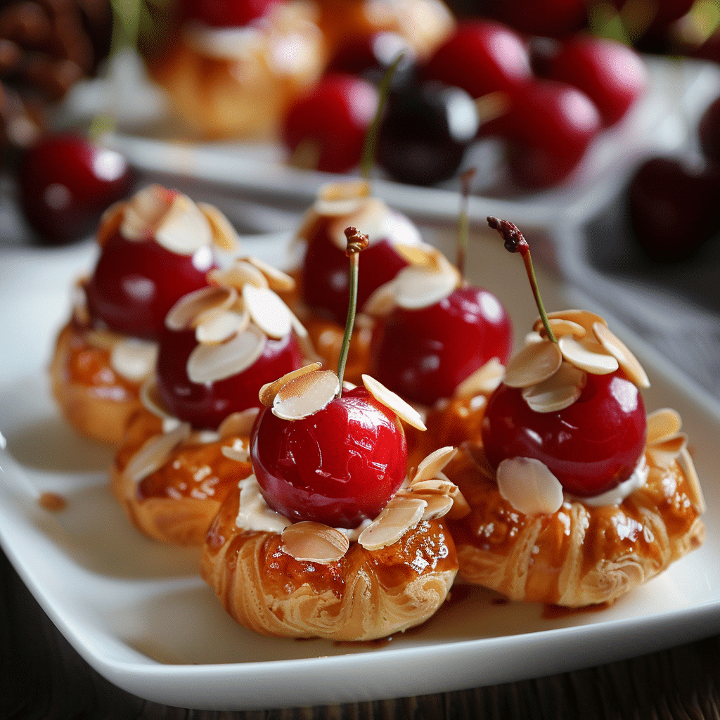 Cherry Almond Profiteroles Recipe - Recipe Image