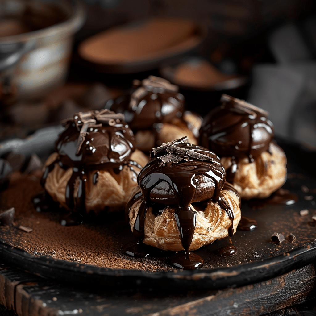 Dark Chocolate Espresso Profiteroles Recipe - Recipe Image