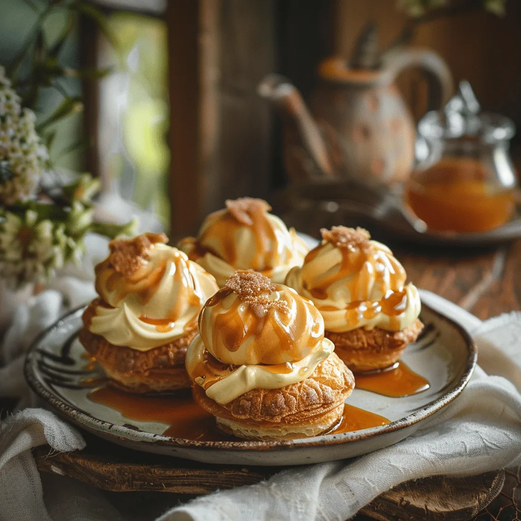 Maple Cream Profiteroles Recipe