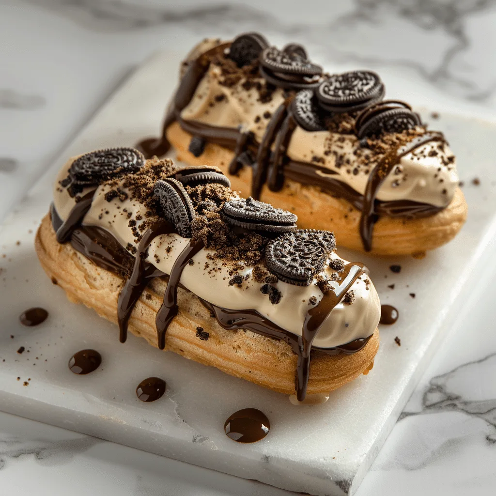 Cookies & Cream Éclairs Recipe