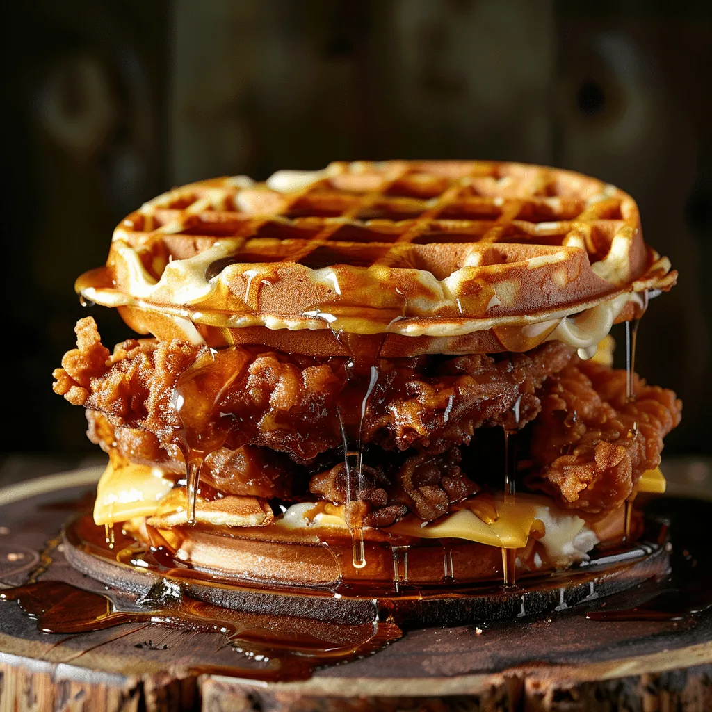 Savory Waffle Sandwich Recipe
