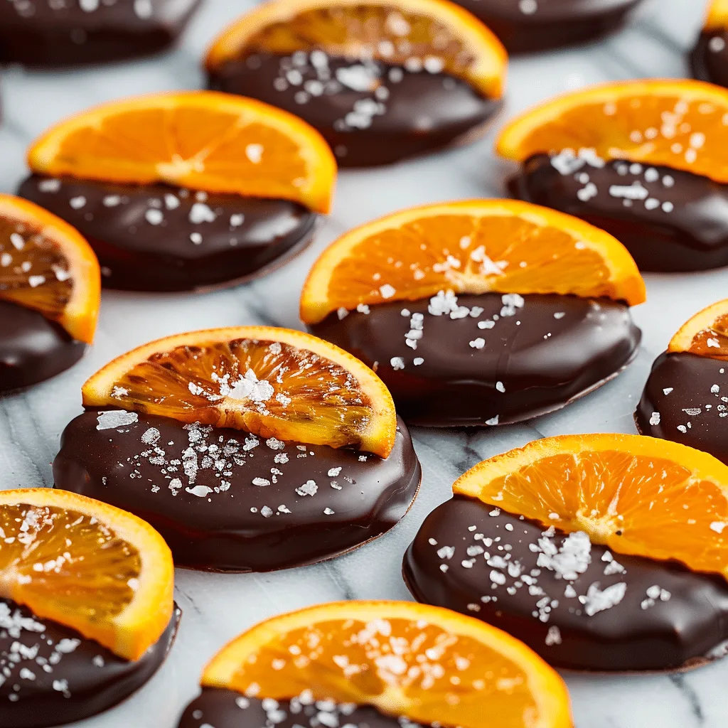 Chocolate Dipped Orange Slices Recipe