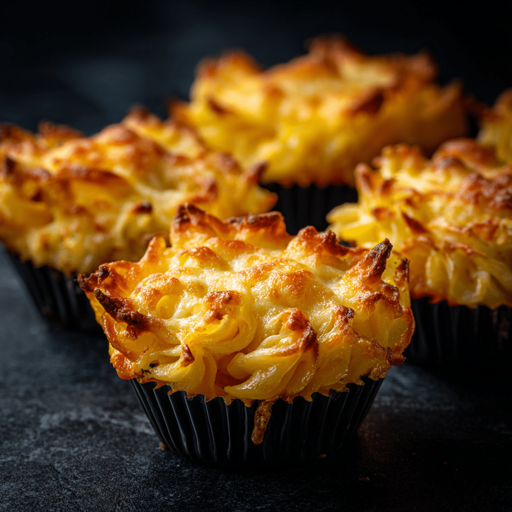 Cheesy Pasta Crunch Cups Recipe - Recipe Image