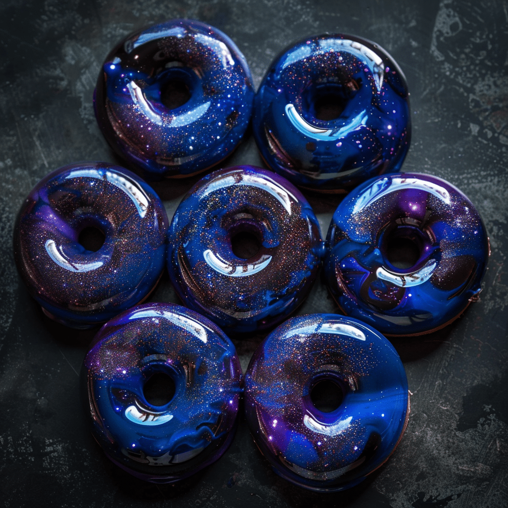 Galaxy Mirror Glaze Donuts 🌌 Recipe - Recipe Image