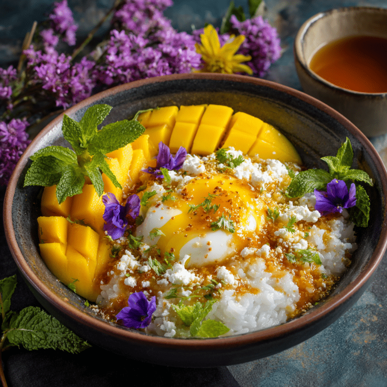 Mango Sticky Rice Breakfast Bowl Recipe